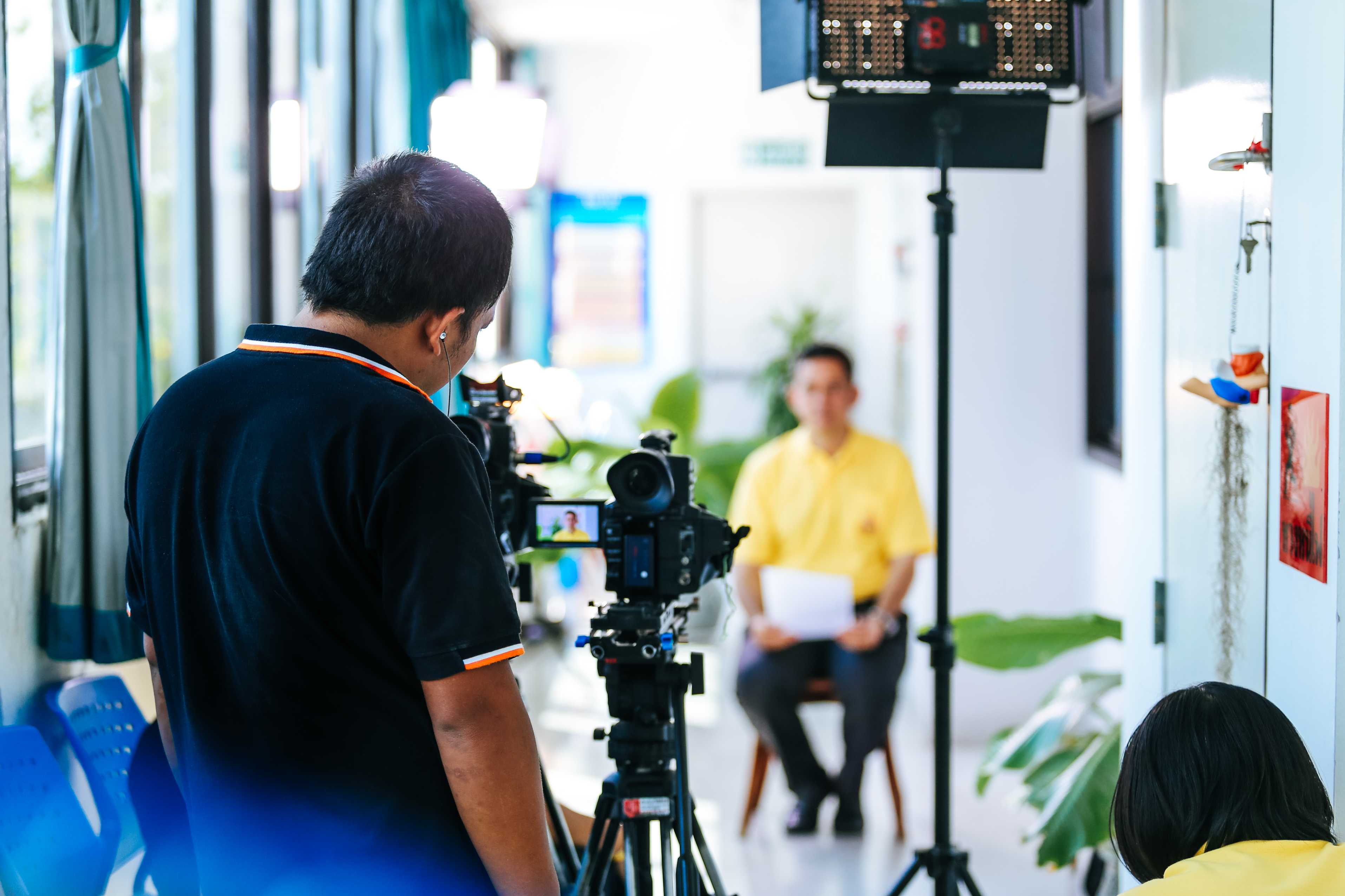 A Mediashock interview shoot